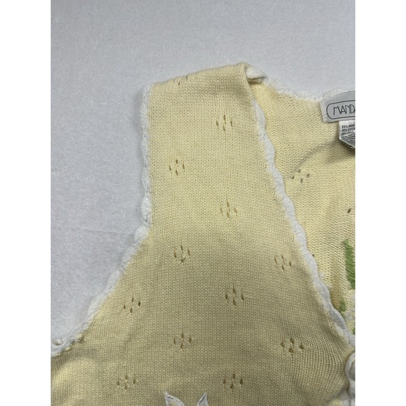 Mandala Day Yellow Embroidered Floral Vest  Rame Cotton  Size L/G  Boho Chic - Picture 4 of 12
